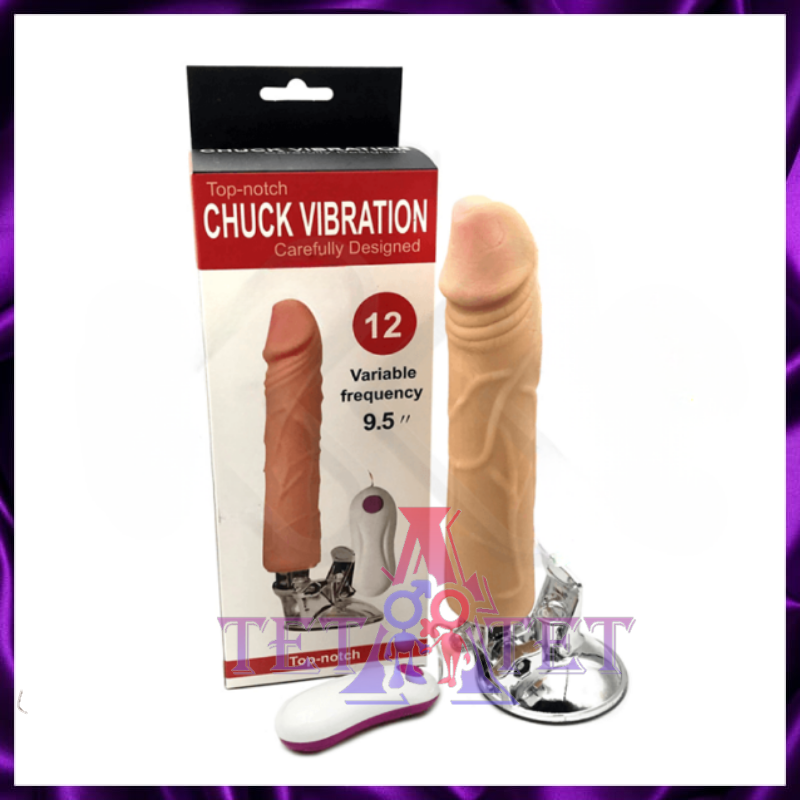 Вибратор с присоской Chuck Vibration 9.5" (12 режимов)